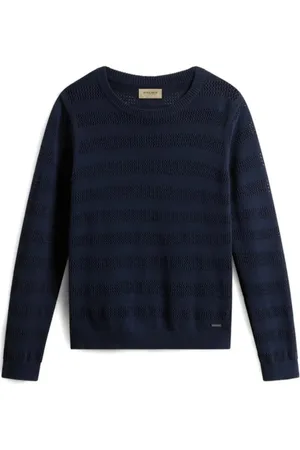 Woolrich Heren, Truien, Blauw, Maat: L Katoen