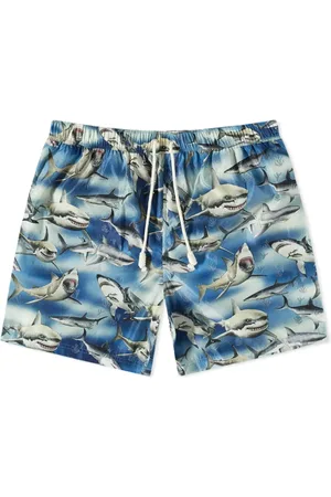 Palm Angels Heren, Badkleding, Blauw, Maat: S Poliester