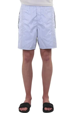 Stone Island Heren, Korte broeken, Wit, Maat: W30 Nylon