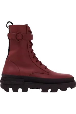 Moncler Dames, Schoenen, Rood, Maat: 38 1/2 EU Leer
