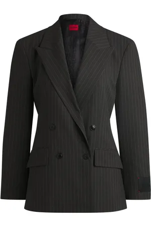 HUGO BOSS Dames, Jassen, Zwart, Maat: M Leer