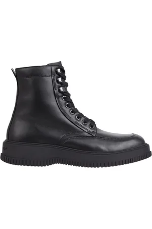 Tommy Hilfiger Heren, Schoenen, Zwart, Maat: 41 EU Leer