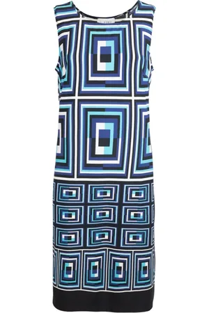 Joseph Ribkoff Dames, Jurken, Blauw, Maat: 2XL Leer