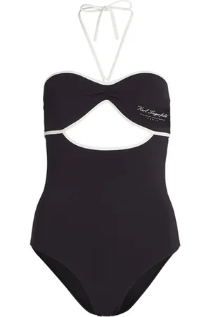 Karl Lagerfeld Dames, Badkleding, Zwart, Maat: XS Nylon