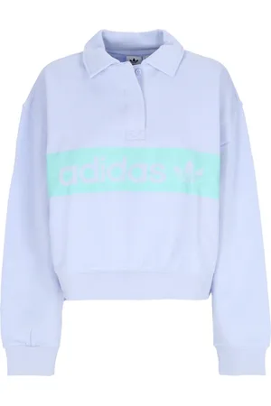 adidas Dames, Sweatshirts & Hoodies, Blauw, Maat: XS Katoen