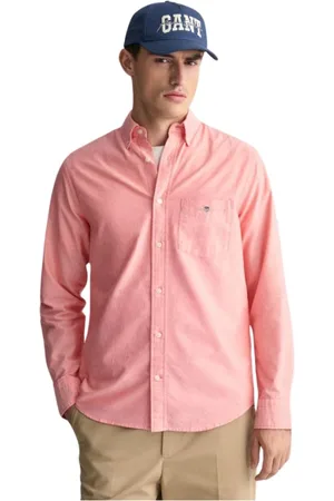 GANT Heren, Overhemden, Roze, Maat: 2XL Katoen