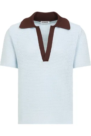 Jil Sander Dames, Tops, Blauw, Maat: L Katoen