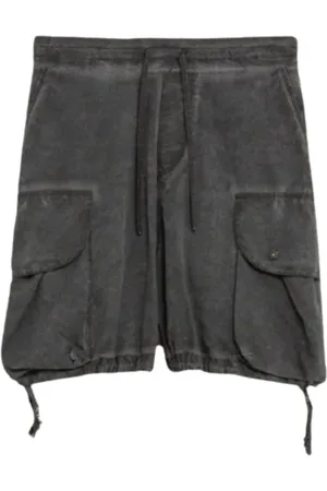 A PAPER KID Heren, Korte broeken, Grijs, Maat: M Nylon