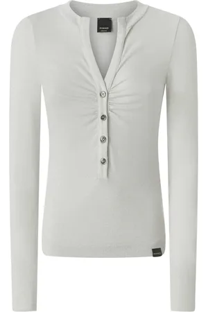 Pinko Dames, Tops, Grijs, Maat: S Viscose