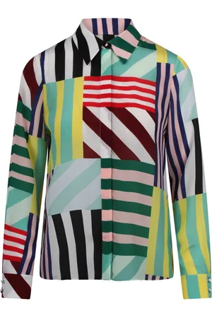 ALICE+OLIVIA Dames, Blouses & Shirts, Veelkleurig, Maat: S Zijde