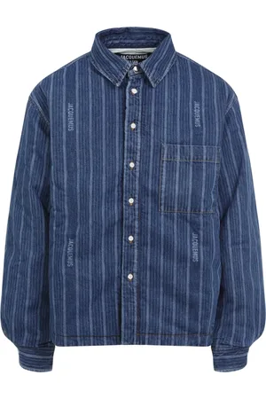 Jacquemus Heren, Jassen, Blauw, Maat: M Katoen