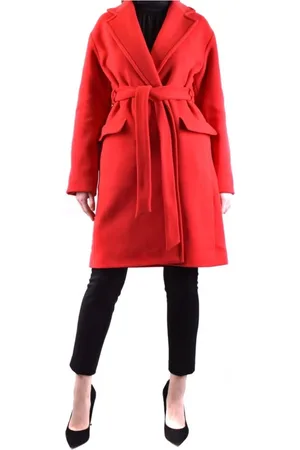 Pinko Dames, Mantels, Rood, Maat: S Wol