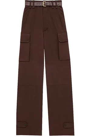 Saint Laurent Dames, Broeken, Rood, Maat: S Katoen