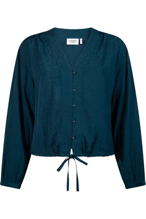 ANOTHER LABEL Dames, Blouses & Shirts, Blauw, Maat: XS Viscose