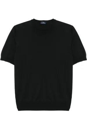BARBA Heren, Tops, Zwart, Maat: M Katoen