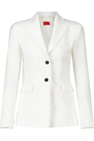 HUGO BOSS Dames, Jassen, Wit, Maat: M Leer