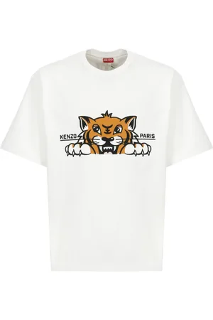 Kenzo Heren, Tops, Wit, Maat: L Katoen