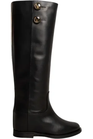 Via Roma Dames, Schoenen, Zwart, Maat: 40 EU Leer