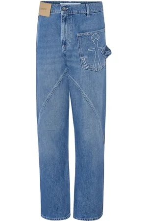 J.W.Anderson Heren, Jeans, Blauw, Maat: W33 Katoen