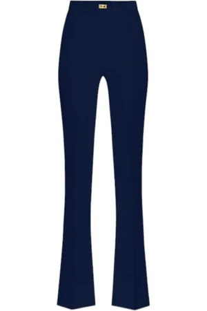 Elisabetta Franchi Dames, Broeken, Blauw, Maat: S