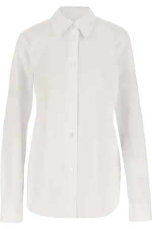 Jil Sander Dames, Blouses & Shirts, Wit, Maat: S Katoen