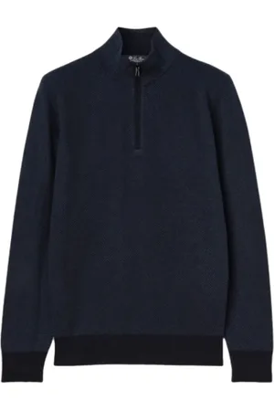 Loro Piana Heren, Truien, Blauw, Maat: 2XL Kasjmier