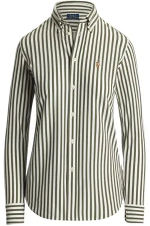 Ralph Lauren Dames, Blouses & Shirts, Groen, Maat: M Katoen
