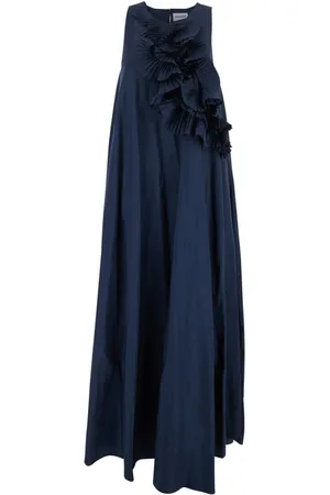 P.A.R.O.S.H. Dames, Jurken, Blauw, Maat: S Poliester