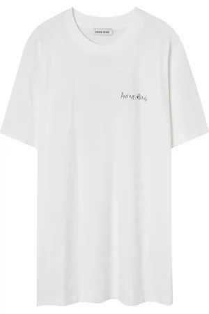 ANINE BING Dames, Tops, Wit, Maat: M Katoen