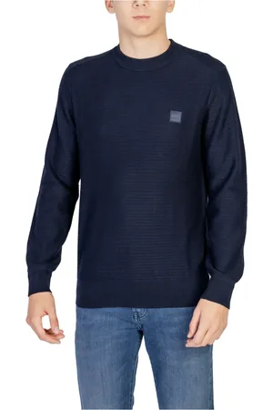HUGO BOSS Heren, Sweatshirts & Hoodies, Blauw, Maat: S Katoen