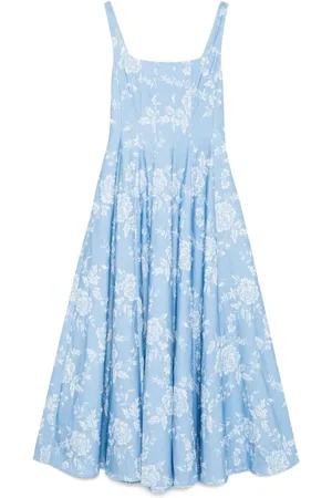 Staud Dames, Jurken, Blauw, Maat: 2XS