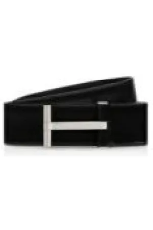 Tom Ford Heren, Accessoires, Zwart, Maat: 105 CM Leer