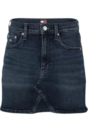 Tommy Hilfiger Dames, Rokken, Blauw, Maat: S Denim