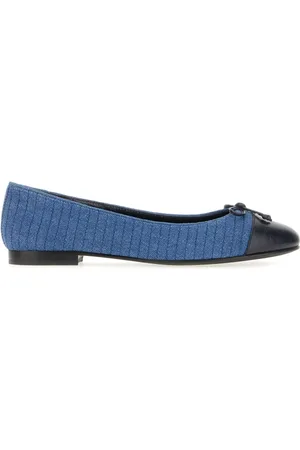 Tory Burch Dames, Schoenen, Blauw, Maat: 36 1/2 EU Leer