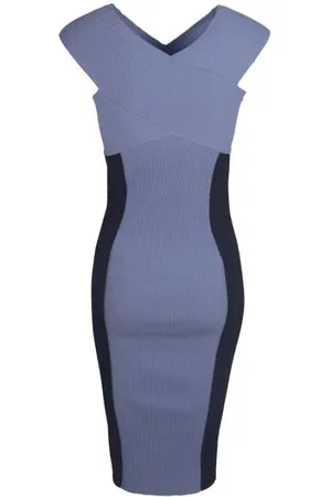 Pinko Dames, Jurken, Blauw, Maat: L Viscose
