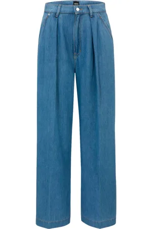 HUGO BOSS Dames, Jeans, Blauw, Maat: W29 L32 Katoen
