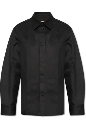 Jil Sander Heren, Overhemden, Zwart, Maat: M Katoen