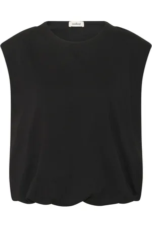 Soaked in Luxury Dames, Tops, Zwart, Maat: M Katoen