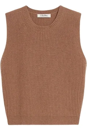 Max Mara Dames, Truien, Bruin, Maat: M Wol