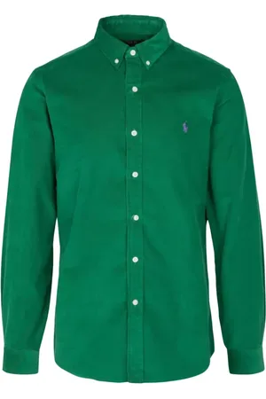 Ralph Lauren Heren, Overhemden, Groen, Maat: S Corduroy