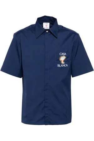 Casablanca Heren, Overhemden, Blauw, Maat: XL Katoen