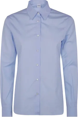 Aspesi Dames, Blouses & Shirts, Blauw, Maat: S
