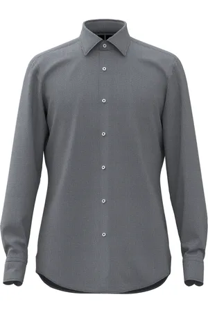 HUGO BOSS Heren, Overhemden, Blauw, Maat: L