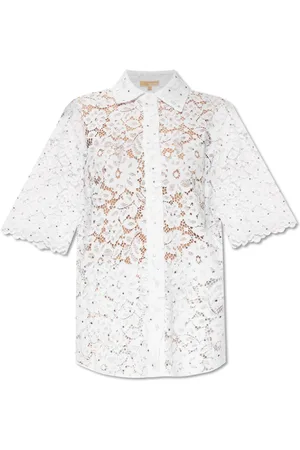Michael Kors Dames, Blouses & Shirts, Wit, Maat: XS Poliester