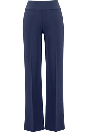 Joseph Ribkoff Dames, Broeken, Blauw, Maat: XL