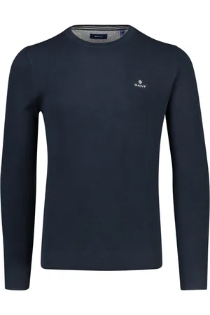 GANT Heren, Truien, Blauw, Maat: 5XL Katoen