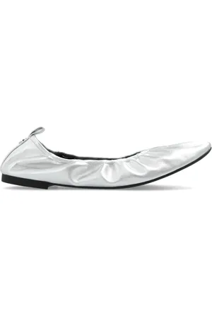 Tory Burch Dames, Schoenen, Grijs, Maat: 35 1/2 EU Leer