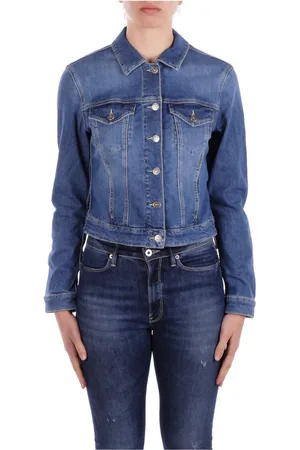 Dondup Dames, Jassen, Blauw, Maat: M Denim