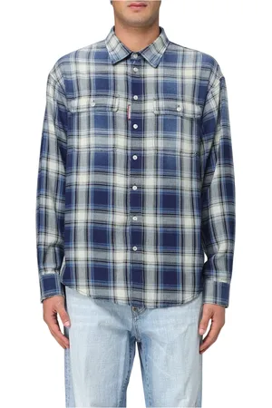 Dsquared2 Heren, Overhemden, Blauw, Maat: M