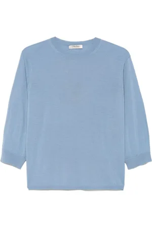 Max Mara Dames, Truien, Blauw, Maat: XL
